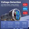 65W USB Car Charger with Digital Display PD Fast Charging 5 Ports Car Charger For Xiaomi iPhone 15 Samsung Quick Charge Adapter