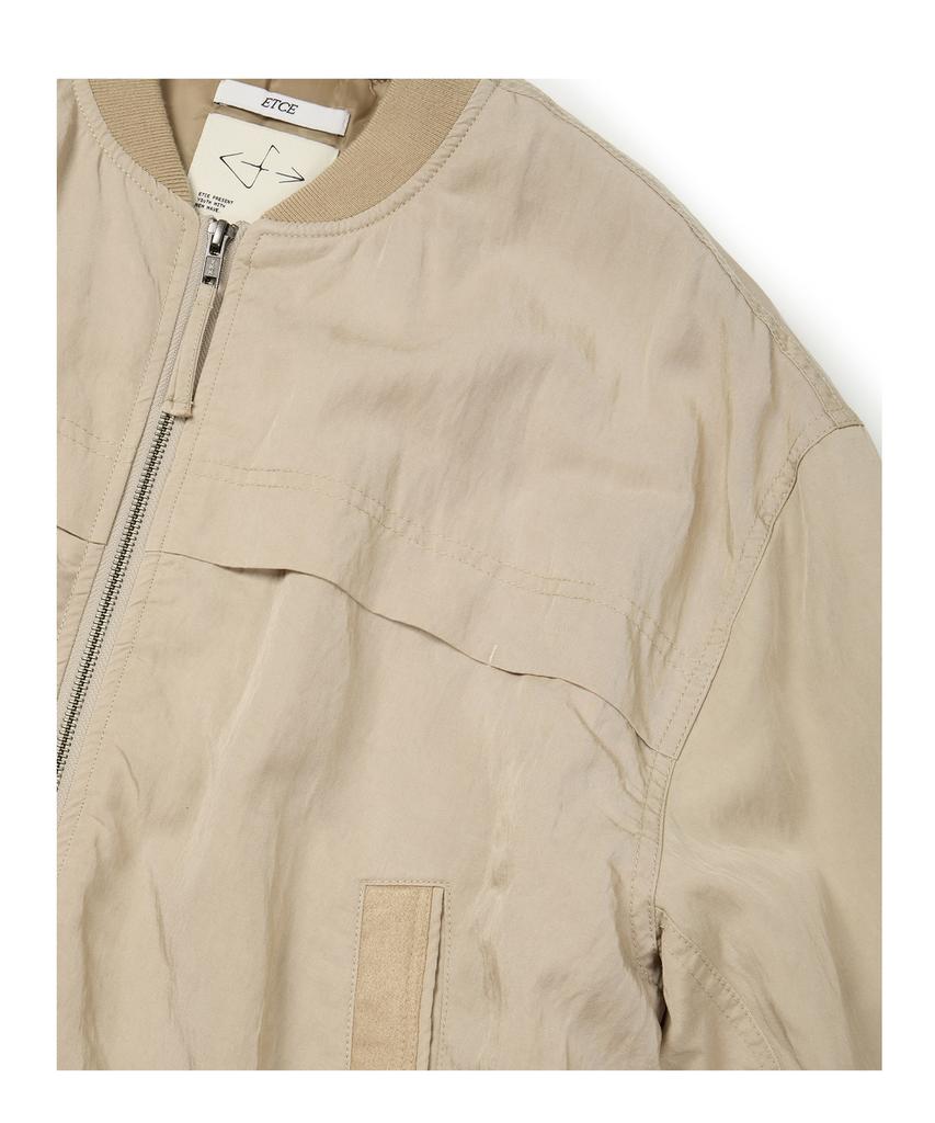 Etce Washed Bomber Jacket (Beige)