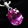 Natural Pink Ruby Pendant 28 ct 925 Sterling Silver Oval Gemstone Gemstone Jewelry Gift
