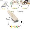 Cozy Wooden Baby Rocking Chair Toy Stand With Colorful Plush Toys For Infant Enjoyment