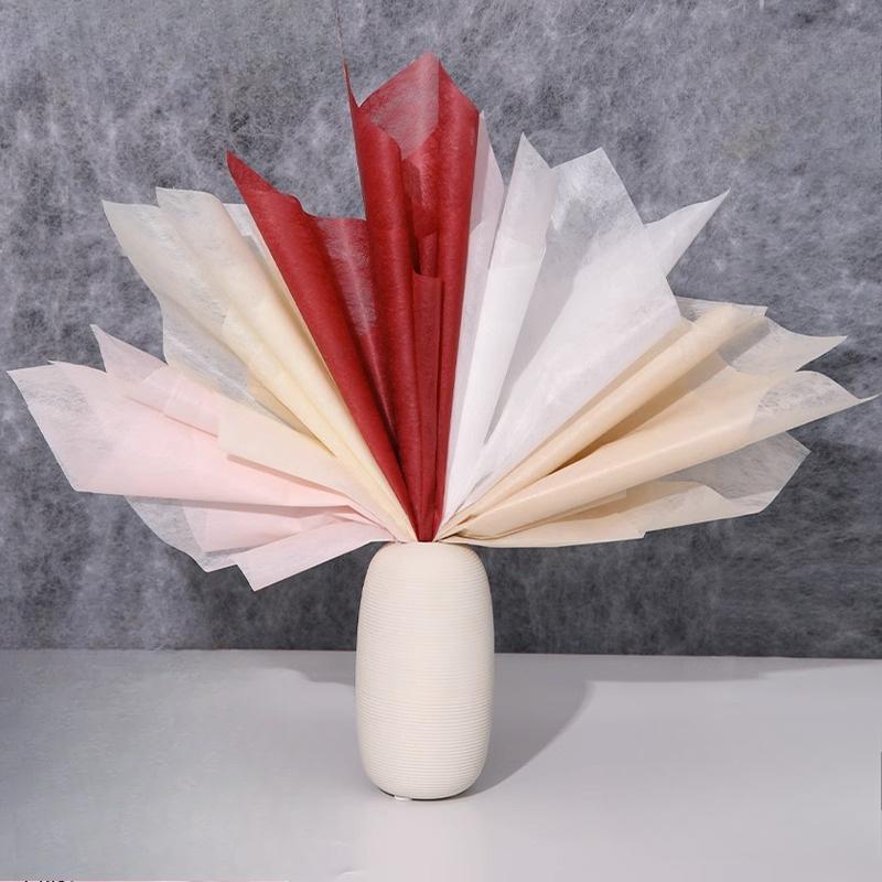 50 Stück/Set Milchbaumwolle Bündel Geschenkpapier Neues Blumenextraktion Milchbaumwollpapier Florales Auskleidungsmaterial Papier