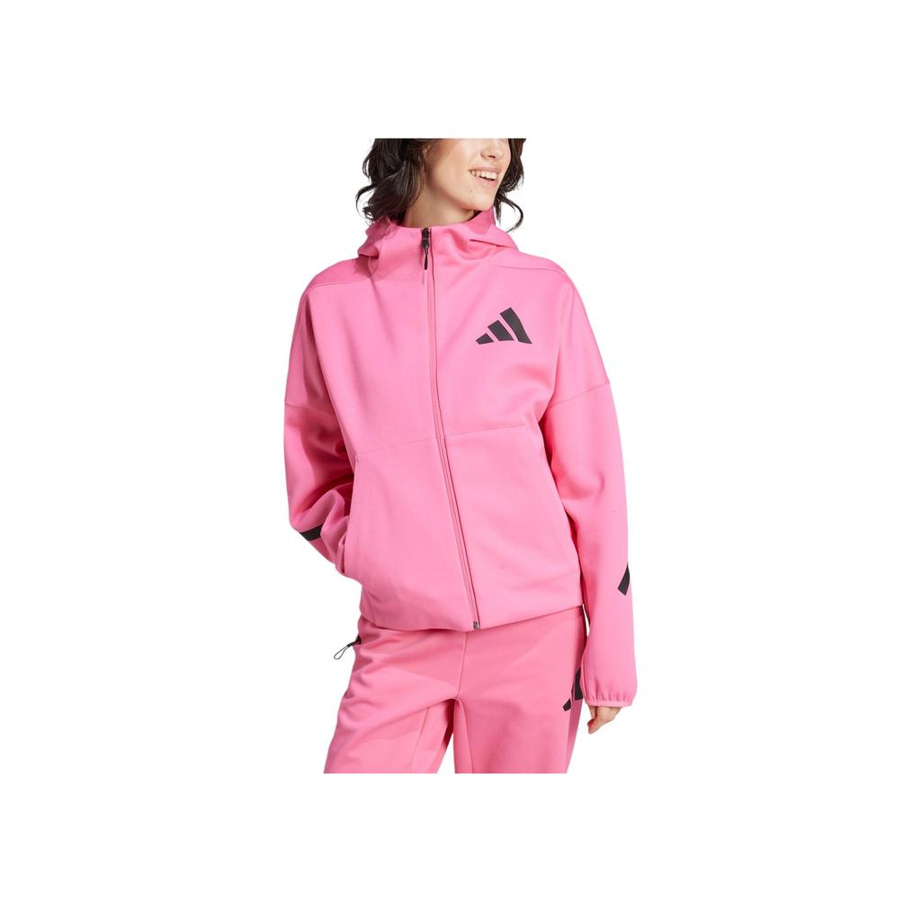 Adidas Z.N.E. True Healing Series FW24 Full Zip Hooded Jacket Women Jacket Pulse-Magenta JD3989