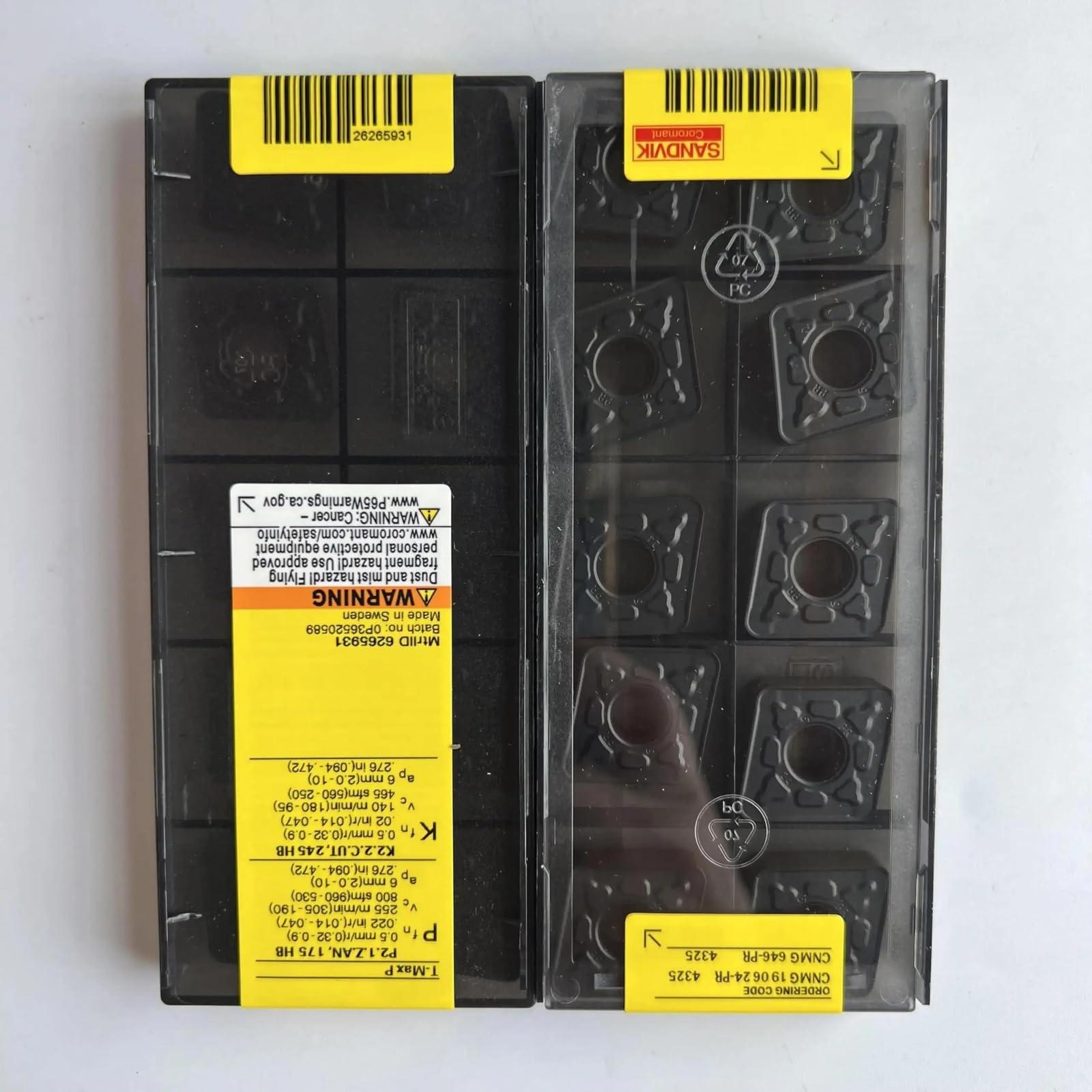 

Original Sandvik / CNMG190624-PR 4325 /Carbide CNC Blade 10 PCS