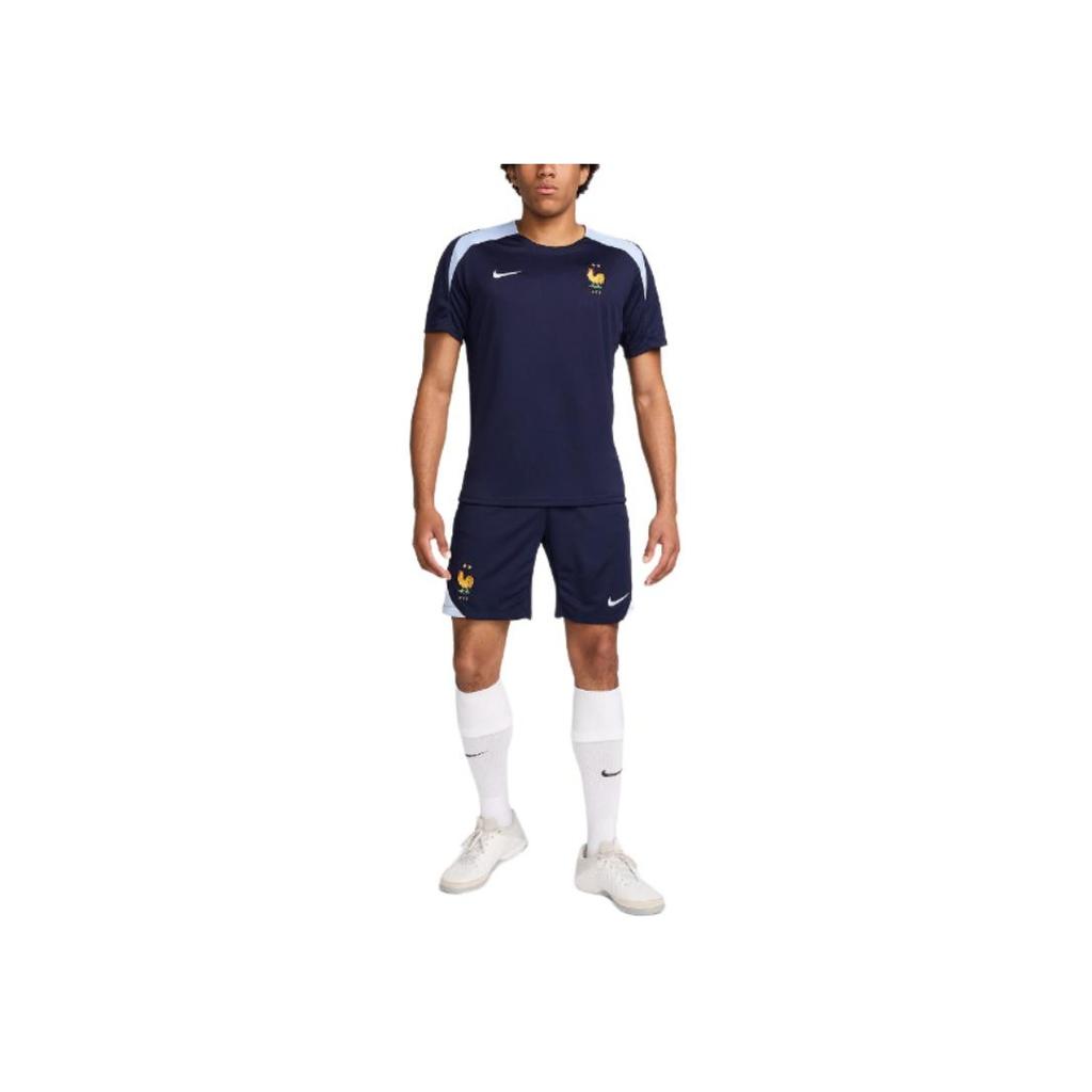 Nike Elastic Waist Animal Embroidery Patch Casual Shorts Men Bottoms Navy-Blue FJ2202-499
