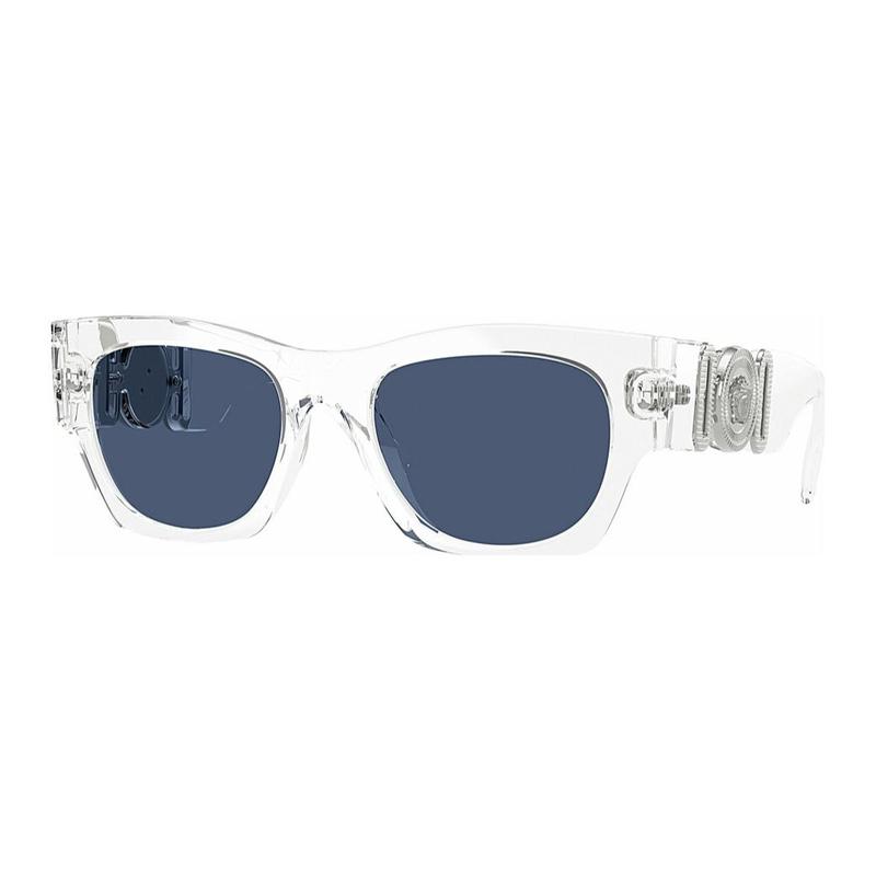 Versace Temple Logo Square Sunglasses Men's White 16348118 VE4479U-white 52