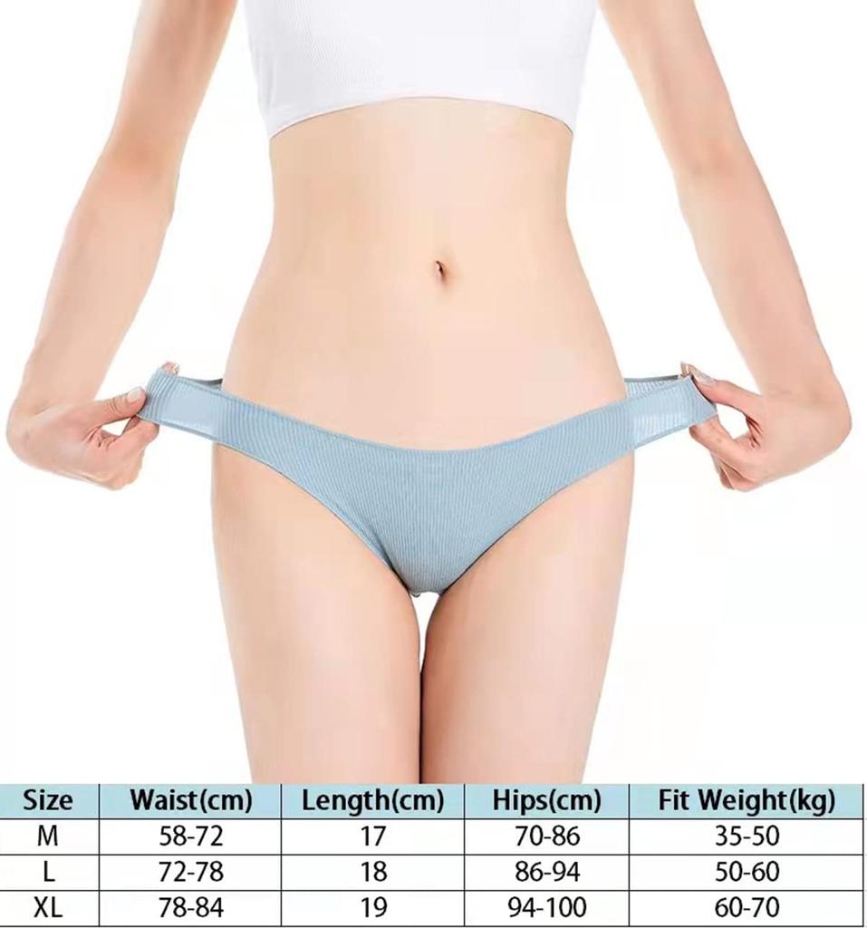 Jasfiuay Comfortable and Women's T-Back Panties, 100% Cotton, Breathable, Sexy, Athletic, Butt-Lifting, Shapewear, Antibacterial, 3-Pack (XL)