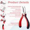 3 Hole Hair Extension Plier Professional Micro Nano Ring Plier for Hair Styling Opener and Removal Tool