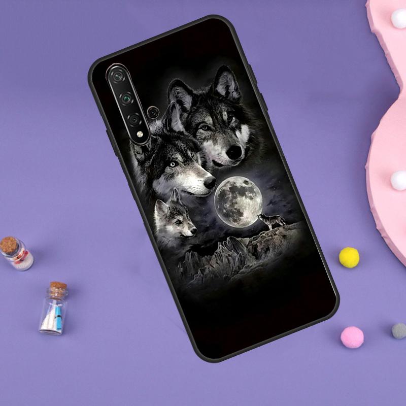 

Чехол для Huawei Nova 11i 12i 8i 7i 3i 9 10 SE Y60 Y61 Y70 Y72 Y73 Y90 Y91 P20 P30 P40 Lite с рисунком Животное Волк Галактика Huawei P60 Pro
