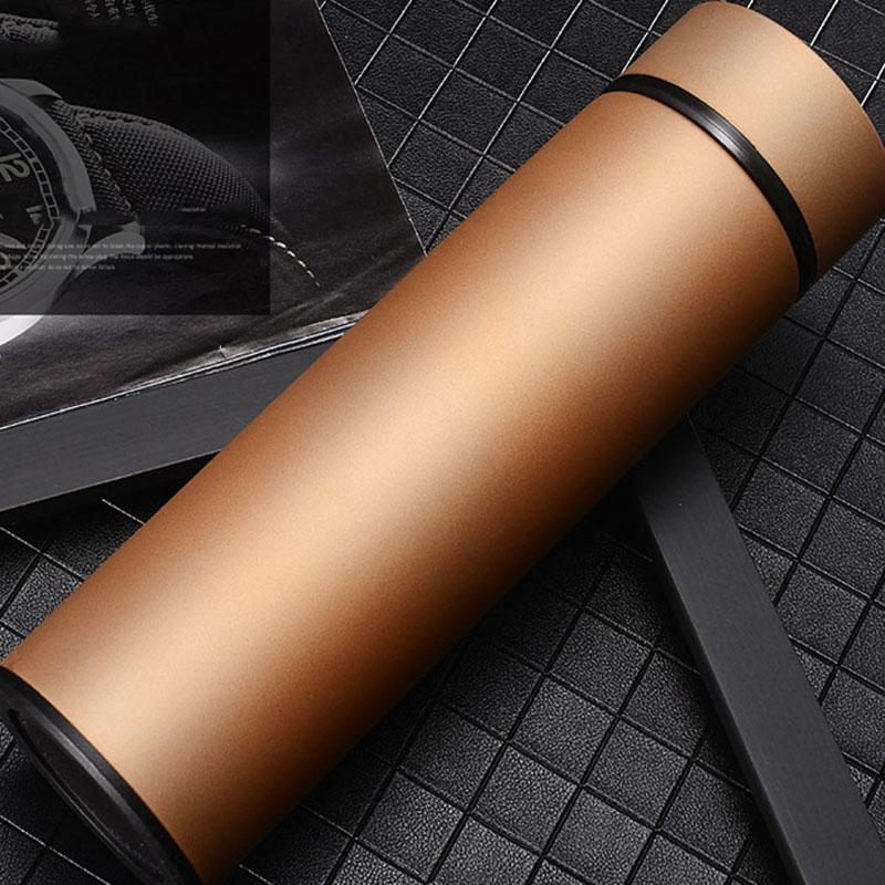 Fashion High Grade Thermos Bottle Double Wall Hot Insulation Tea Bottle Travel Drink Bottle Vacuum Flasks 500ml 500ml золотистый