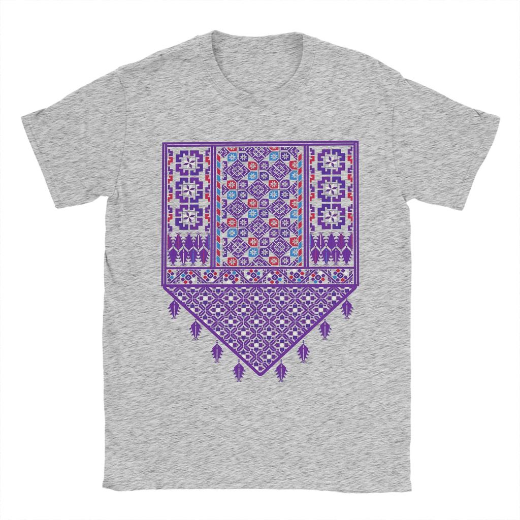 Unisexs Palestine Palestinian Embroidery Tatreez Cross TShirts Cotton Tees Beach Y2K ShortSleeve TShirt ONeck Casual Tee Shirt