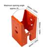 High Strength Sawhorse Brackets Tool Without Installation Slip Resistant Grip Open Frame For Precise Woodworking Alignment