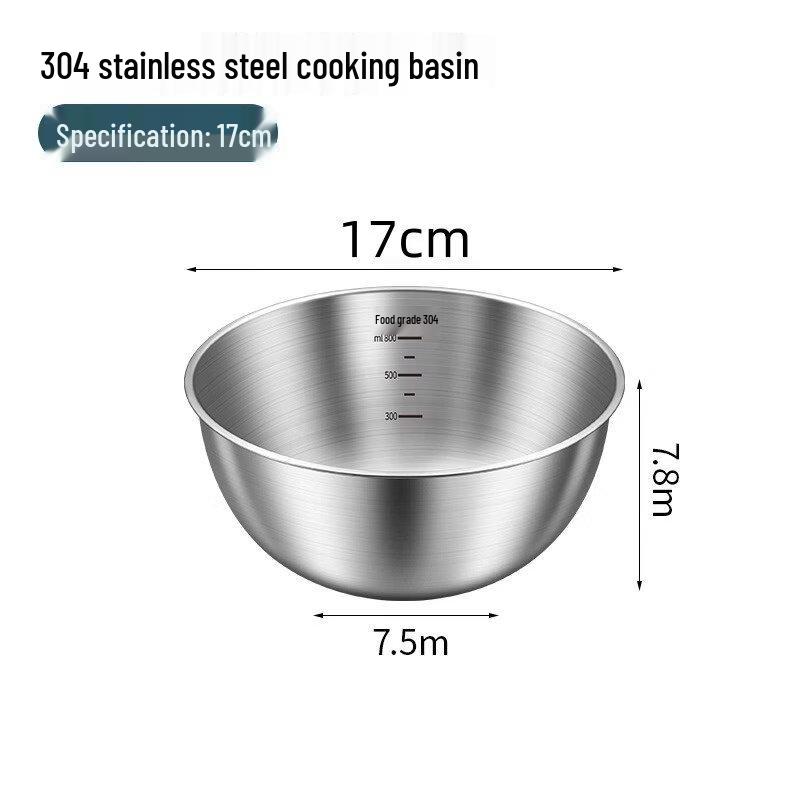 ZISIZ Thickened Enamel Salad Bowl