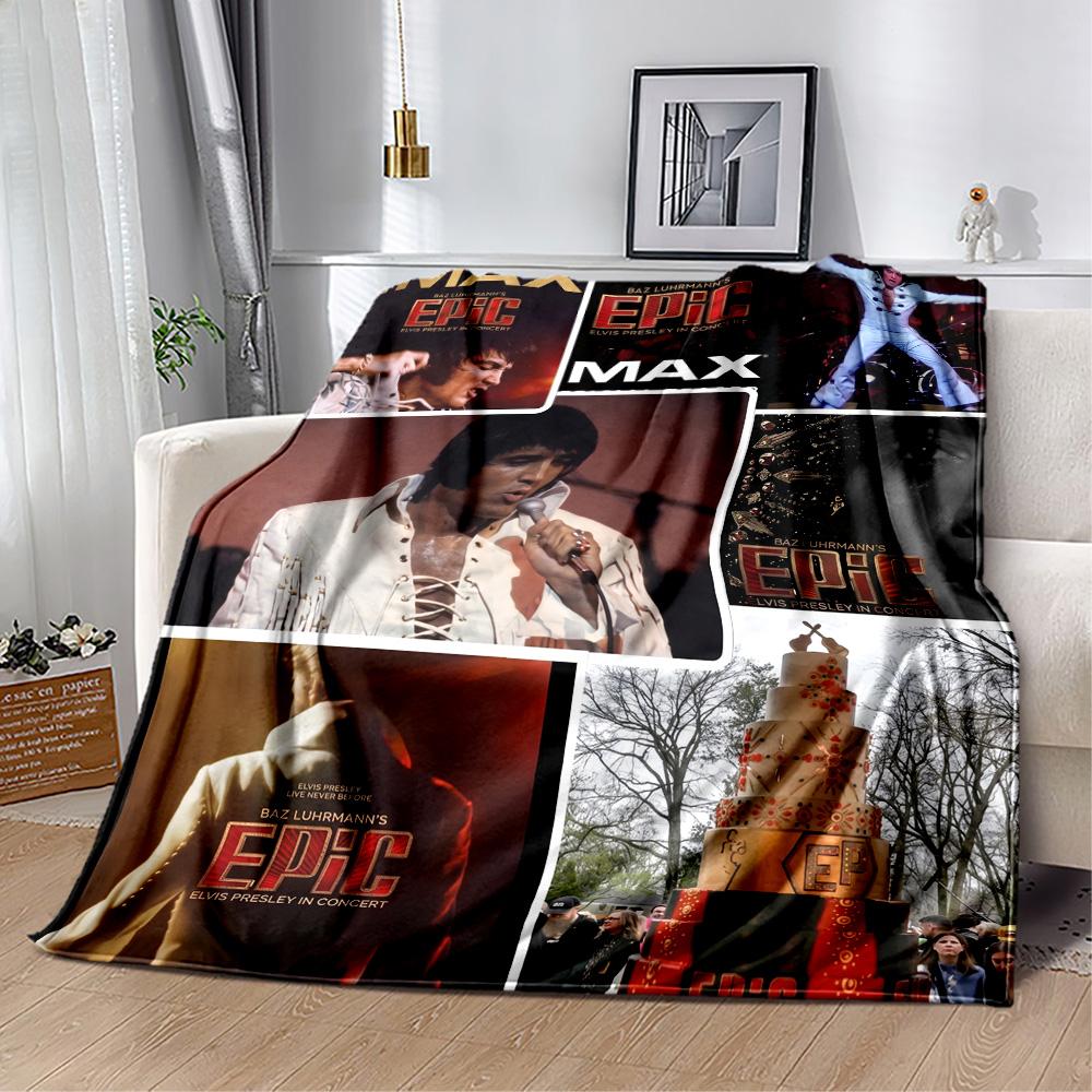 Rock Roll Legend Blanket Soft Warm Cozy Perfect for Livingroom Office Couch All-Season Use Modern Style Ideal Gift for Friends Family Couples Picnic
