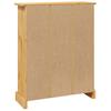 Bookshelf 3 Shelf Mexican Style Pine Wood 80 x 29 x 100 cm