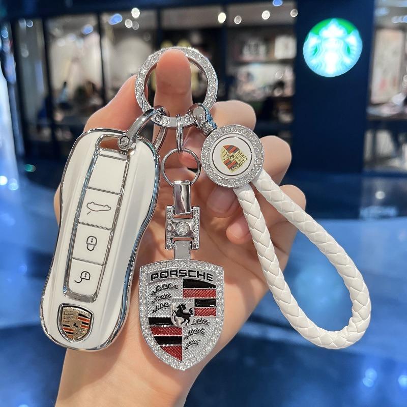 Neue Auto Schlüsselhülle Abdeckung Für Porsche Für Panamera Macan Cayenne Cayman Boxster 911 9ya 971 Intelligente Schutzhülle Fernbedienung Schlüsselabdeckung