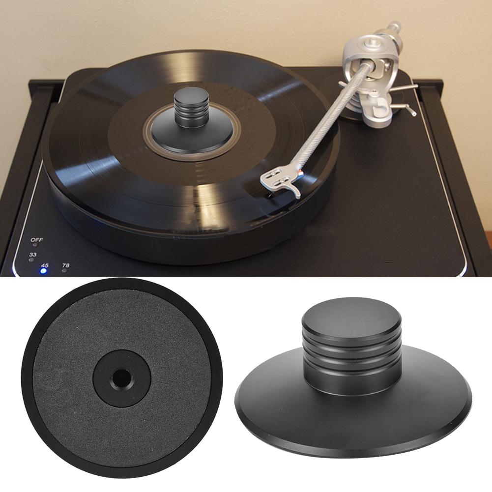 Black LP Turntable Stabilizer Record Player Disc Clamp Vibration Weight Balance Tool