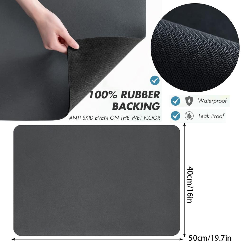 Absorbent Mat Kitchen Tableware Mat Dish Drying Pad Coffee Machine Mat Absorbent Drain Drying Mat Quick Dry Bathroom Drain Pad