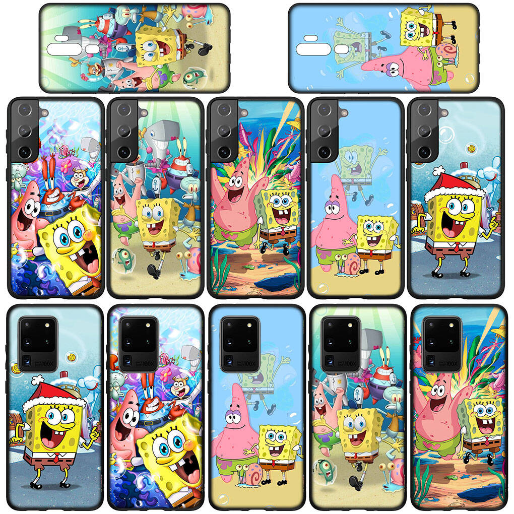 Phone Case for iPhone 17 16 15 Plus Huawei P30 P20 Lite Redmi Note 14 12 11 13 Pro Max OPPO A60 A80 A40 A18 A38 Comics S-SpongeBobs SquarePants Cover