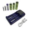 Double Slot USB C Battery Charging Universal For 2A 3A 14500 18650 21700 26650 Batteries With Intelligent Recognition