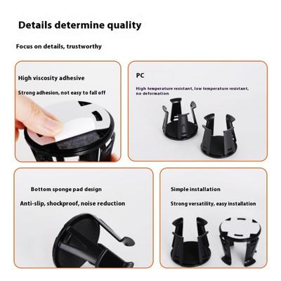 Vehicle Coffee Cup Holder Car Drink Holder Universal Adhesive Stabilizer Automotive Interior Accessory Easy Installation