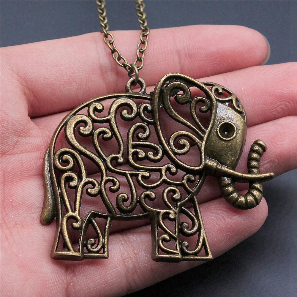 45cm Or 70cm Long Chain Necklace Elephant Kids' Jewelry Materials QN026
