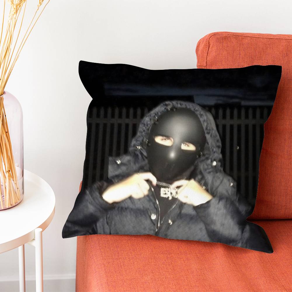 

E-EsDeeKid Rebel 4 Raws Pillow Case Silky Short Plush With Invisible Zipper Dustproof Sofa Cushion Cover For Home Decor 30cmx30cm