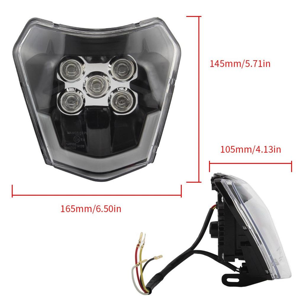 Long Lastings LED Motorcycle Front Lamp, Energy Efficient with Daylight Visibility Feature Safe Night Riding Experience