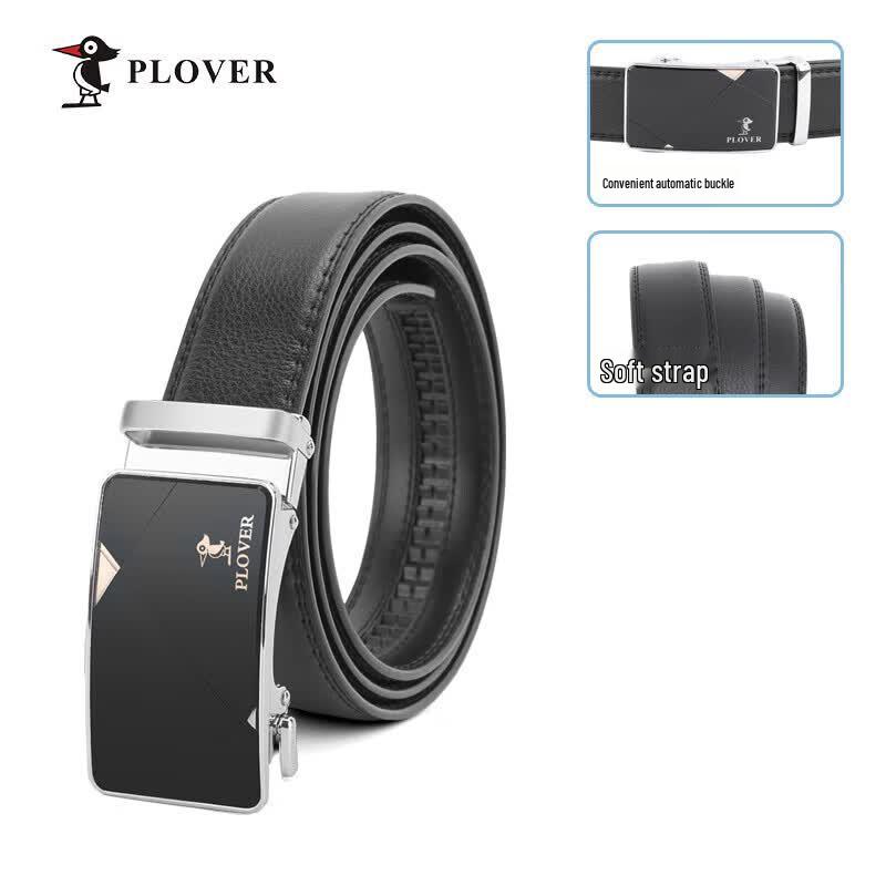 Plover Men s Genuine Leather Automatic Buckle Belt