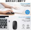 Wireless Mouse Bluetooth Mouse Wireless Ultra Thin Quiet Rechargeable Energy Saving 3DPI Mode High Precision Portable Compatible with Pro 2.4GHz