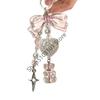 X6HE Bear Wing Headphone Charm Pendant Chain Phone Straps Pocket Keychain Strap