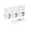 Remote Controlled Sockets 25 Meters 3 Pcs Rebel 1000 W