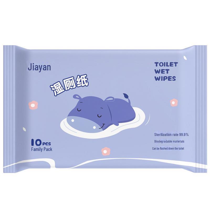 

Биоразлагаемые влажные салфетки: Упаковка из 10 индивидуально упакованных детских салфеток для домашнего использования