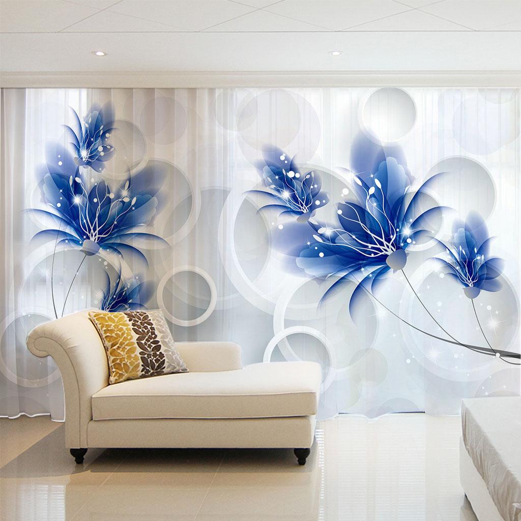 Colorful Butterfly Flower Elegant Plant Girl Window Curtains Blinds For Living Room Bedroom Bathroom Kicthen Door Home Decor2Pcs