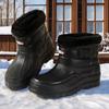Men's Snow Boots Waterproof Non - Slip Fishing Boots Plusvelvet Keep Warm Snow Boots Skiing Hiking Shoes Plus Size 38-46