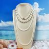 4 Piece Layering Artificial Pearls Necklace Set Adjustable Length Multi Strand Jewelry Neckchain For Women Fashion