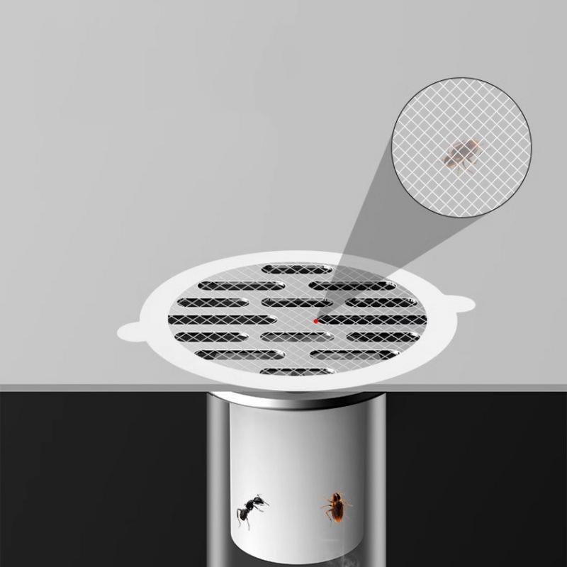 10Pcs Anti-blocking Filter Screen Disposable Floor Drain Sticker Hair Catcher Drain Stopper Cover Kitchen Bathroom Accessories