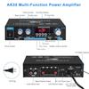AK35 800W Heim-Leistungsverstärker 2-Kanal Bluetooth 5.0 Surround-Sound FM USB Fernbedienung Mini HIFI Digitaler Stereo-Verstärker