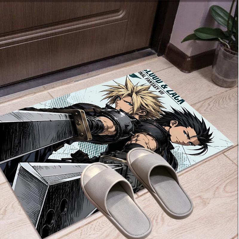 Final Fantasy Pattern Rug, Indoor/Outdoor Mat, for Picnic, Gameroom, Bedroom, Office, Living Room, Home Decor Carpet, Birthday Gift
