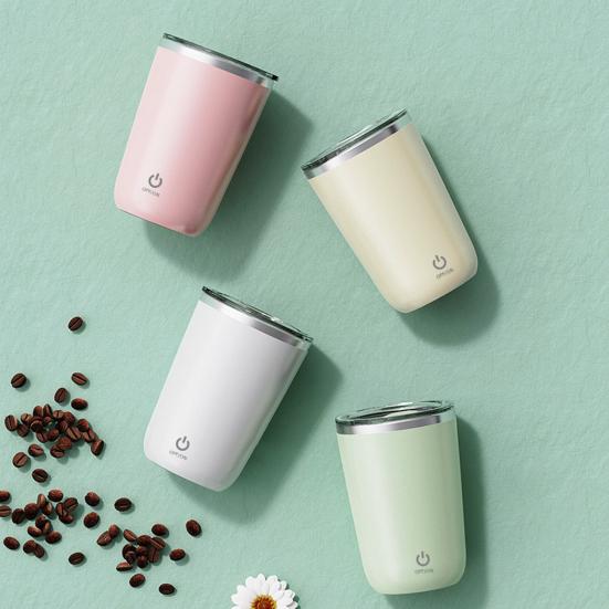 Automatic Magnetic Stirring Coffee Mug 350ml Electric Mixing Cup Stainless Steel Self