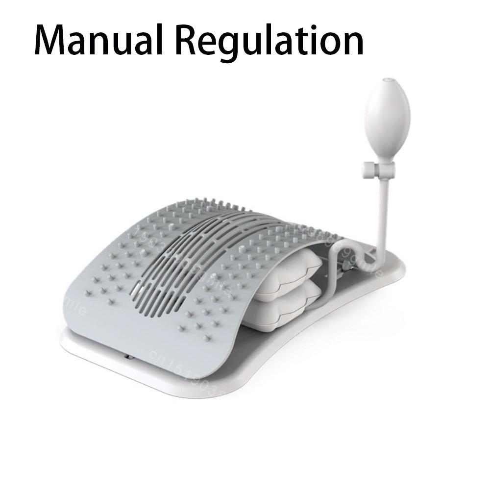 

Массажер для спины Растяжка Поясничный Регулируемая высота Поддержка Расслабление Позвоночник Облегчение боли Позвоночный релаксатор Вытяжение Корректирует талию серый