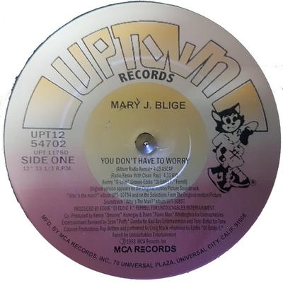 12inch Record MARY J. BLIGE - You Don't Have To Worry UPT1254702 Uptown Records 1993 US Rap & Hip-Hop/R&B Used