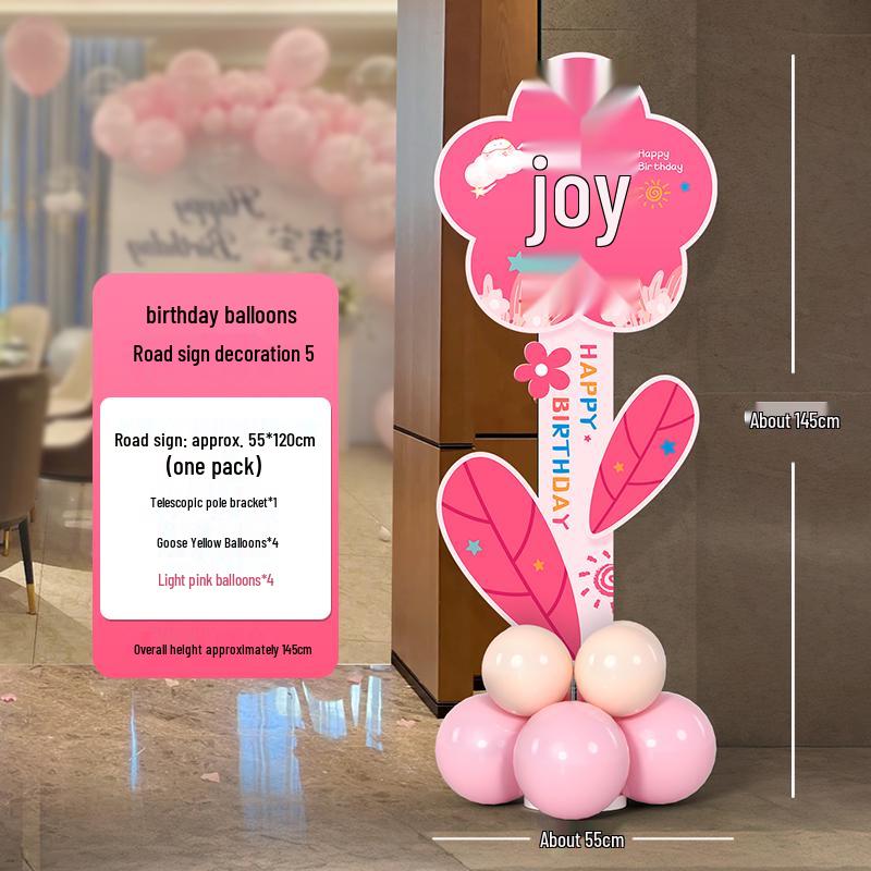 Birthday Welcome Sign & Balloon Decoration for 10-12 Year Olds, Customizable KT Board