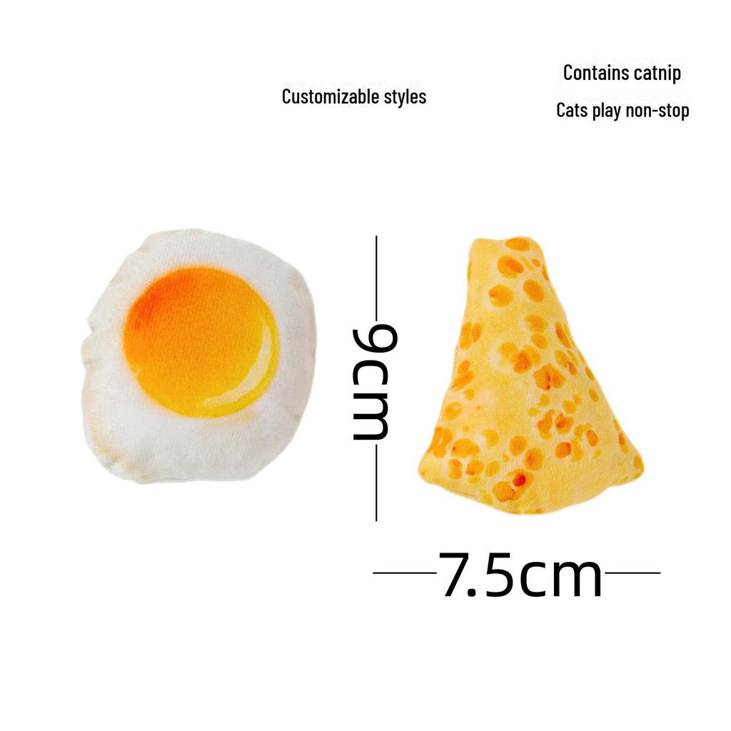 New Catnip Plush Toy: Cat Grass-Infused, Bite & Scratch Resistant, Self-Entertaining Doll for Cats