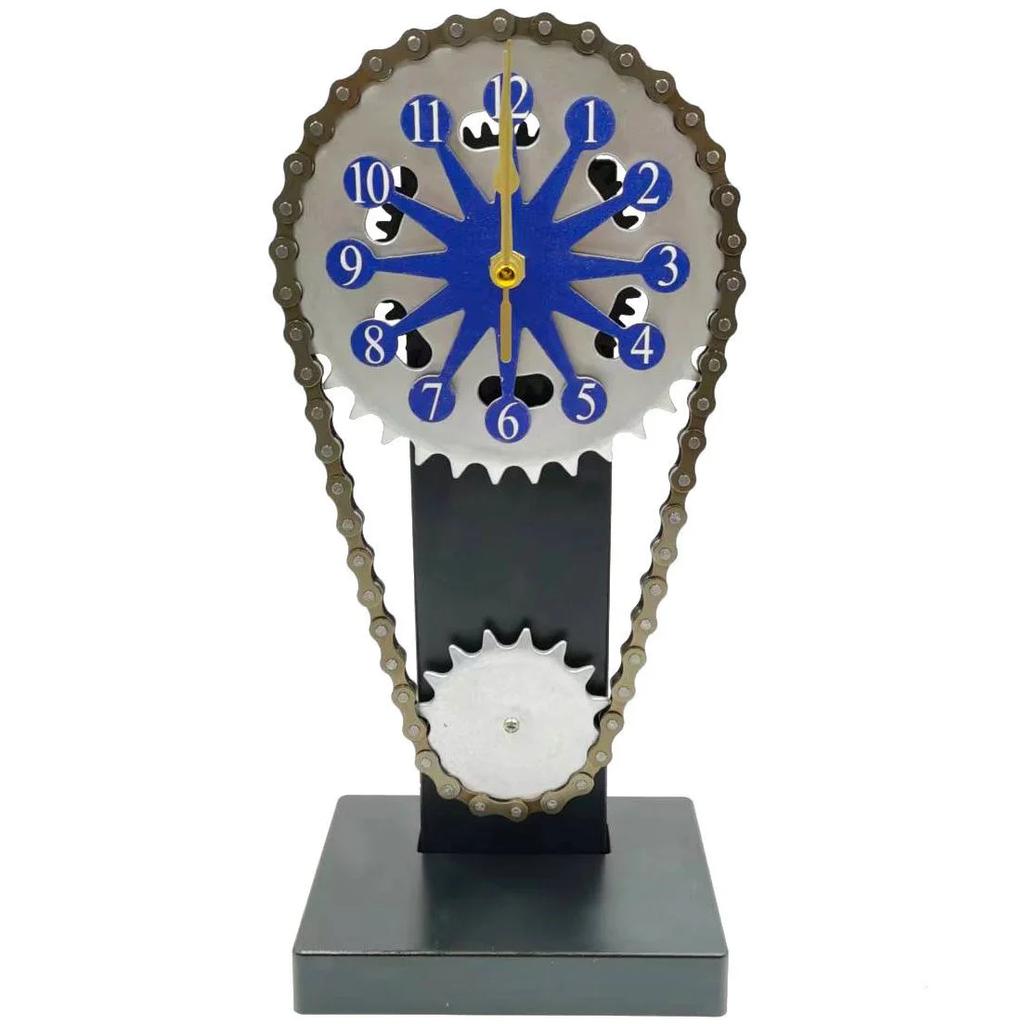 European Creative Clock Decoration Desk Clock Vintage Clock Crafts Ornaments Chain Gear Home Decor