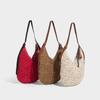 Wax Rope Hollow Woven Bag Large Capacity Tote Bag Beach Vacation Beach Bag Shoulder Bag Underarm Bag for Women Summer