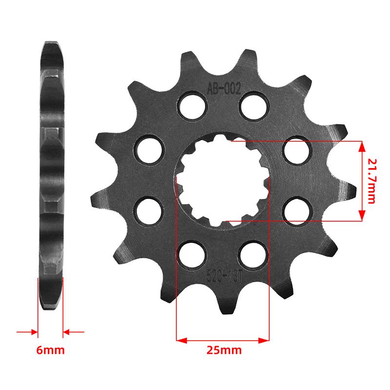 520 13T 51T Motorcycle Front Rear Sprocket Gear Wheel Cam for Kawasaki KX250 R1 2005-2008 KX250 R6F R7F R8F 2006-2008