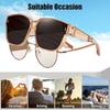 Unpolarisiert Brillenüberzug Fahrsonnenbrille Überbrille Wrap-Around-Sonnenbrille Quadratische Shades Schutzbrille für Herren Damen