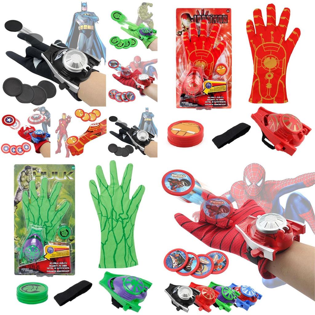 Premium Quality Children Superhero Launchers Gloves For Batman Spider-man Cosplay Fun
