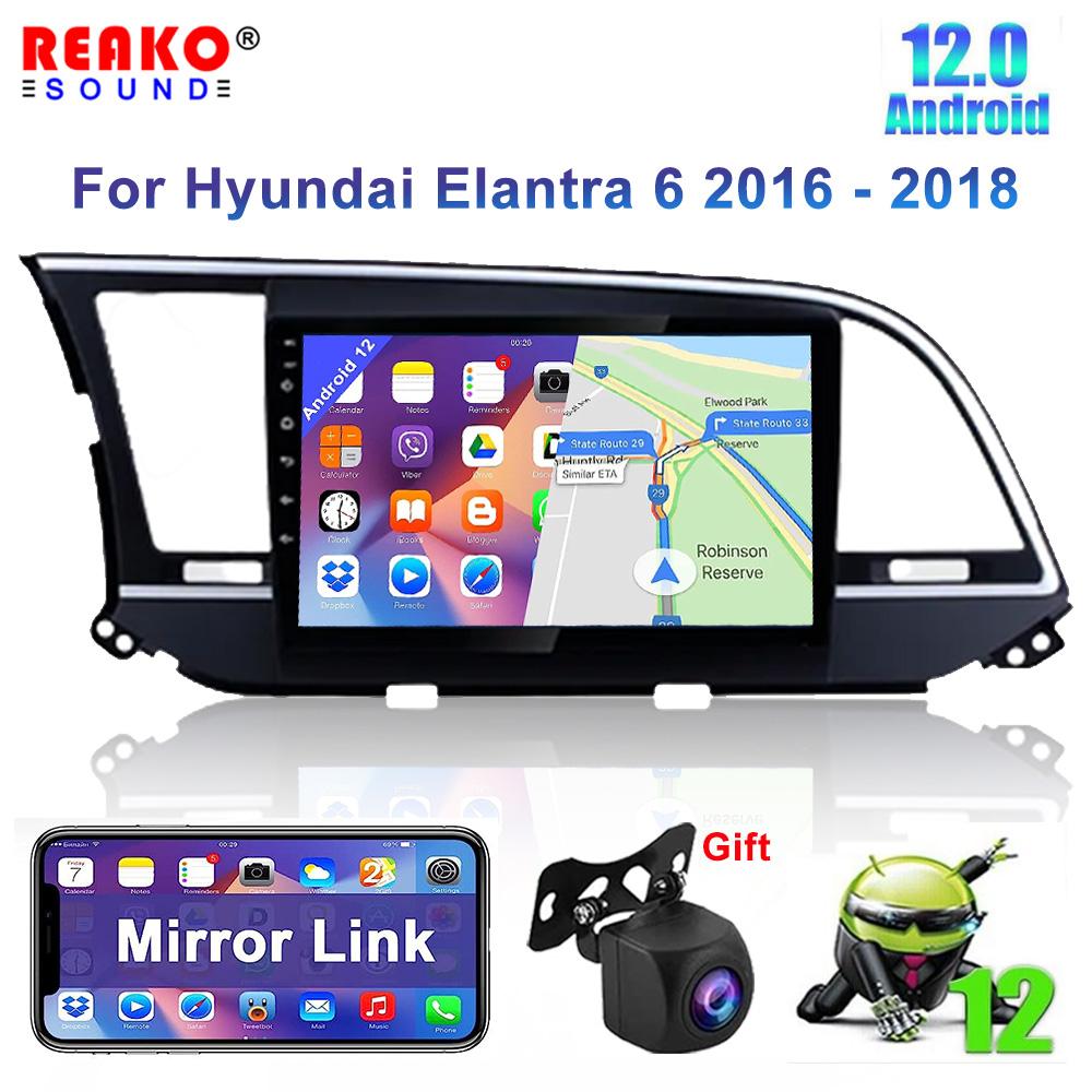 

Автомобильный радиоприемник REAKOSOUND 2 Din Android 10, мультимедийный видеоплеер для Hyundai Elantra 2019, GPS-навигация, 2din Carplay, авто стерео 4+64+AHD