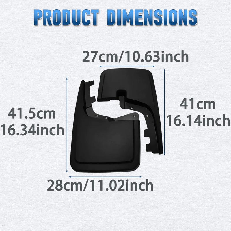 For Ford F-150 -2025 ( Not Fit Raptor Models) Front and Rear Wheel Fender Accessories PP Fender Splash Guards